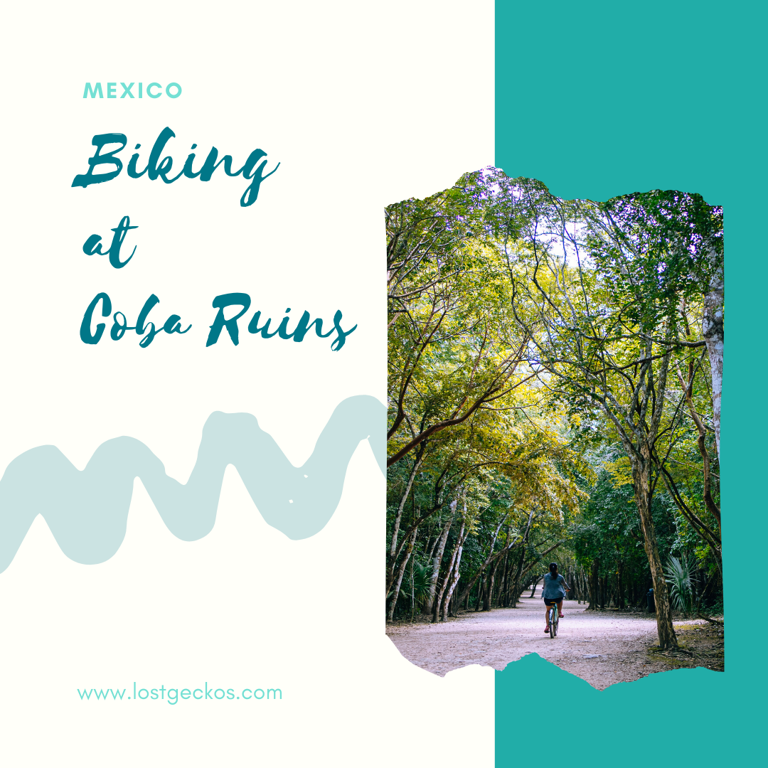 Biking in Coba Ruins